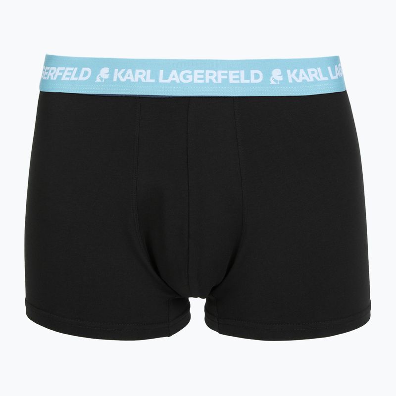 Pánske boxerky KARL LAGERFELD Logo Trunk Colorband 3 páry dark sea/indigo/blue 2