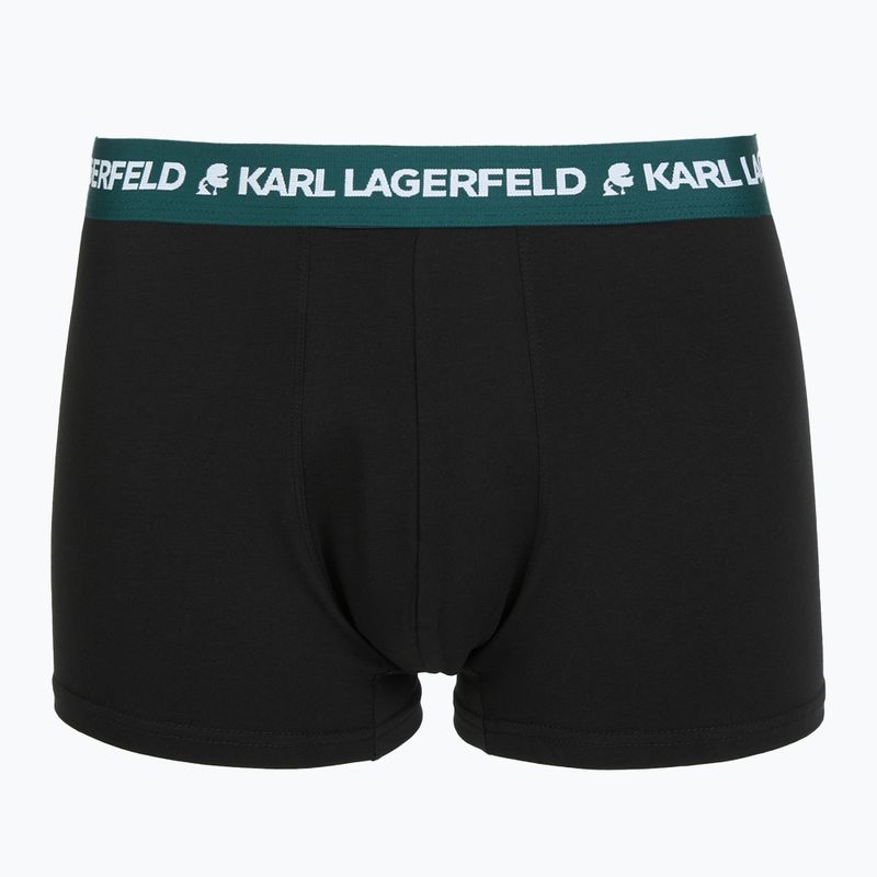 Pánske boxerky KARL LAGERFELD Logo Trunk Colorband 3 páry dark sea/indigo/blue 4