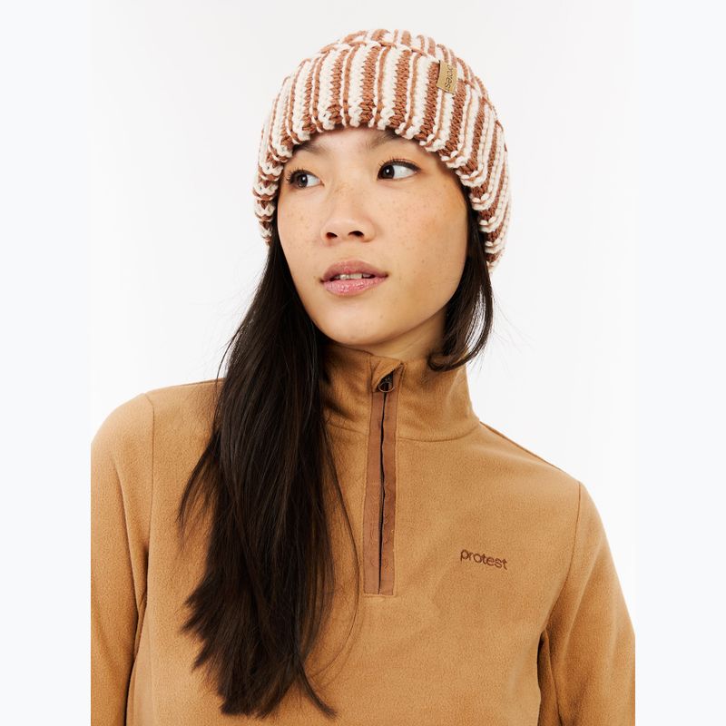 Dámska mikina Protest PRTRemutez 1/4 Zip Active teddy brown 7