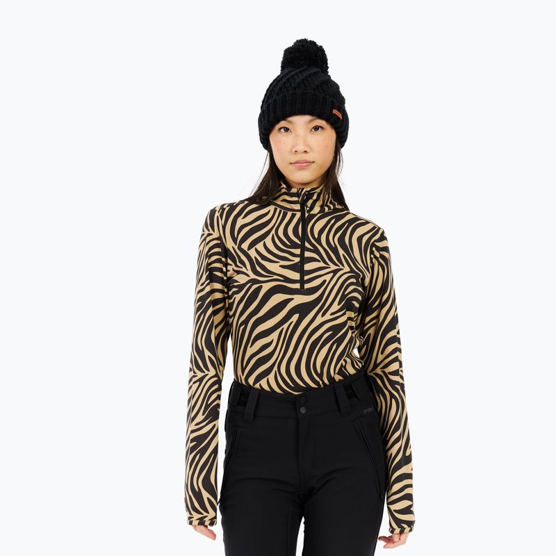 Dámska mikina Protest PRTEsher 1/4 Zip Active bamboo beige 4