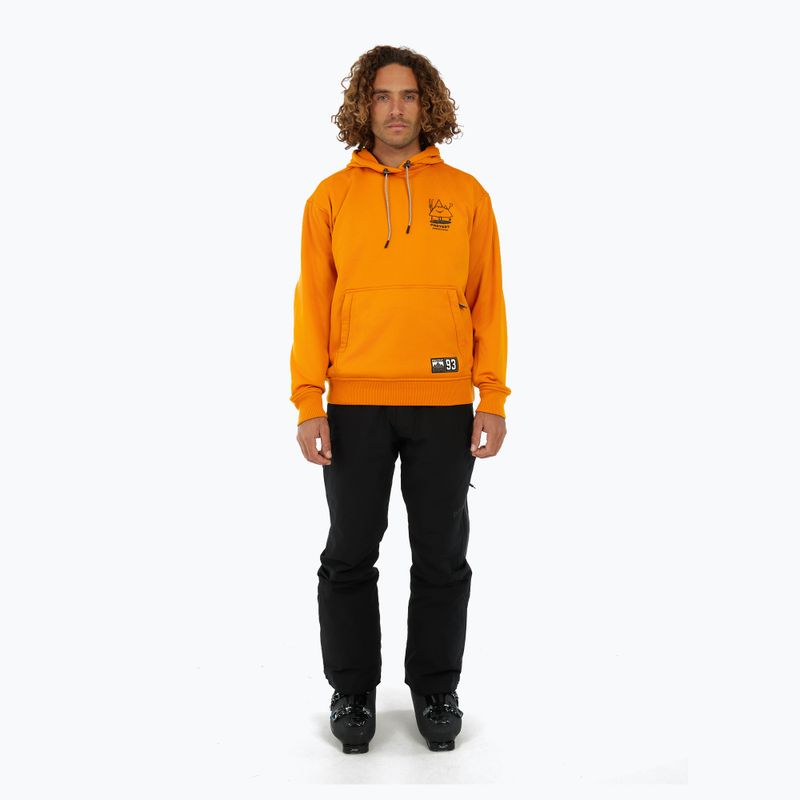 Pánska snowboardová mikina Protest PRTIvo Outdoor Hoodie caramel yellow 2