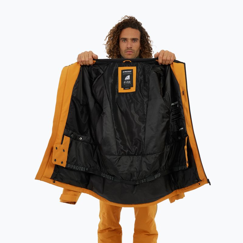 Pánska snowboardová bunda Protest PRTTimothy caramel yellow 8