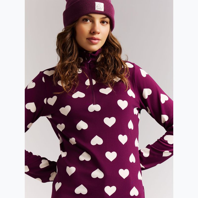 Dámska fleecová mikina Protest PRTSwana 1/4 Zip Active current purple 5