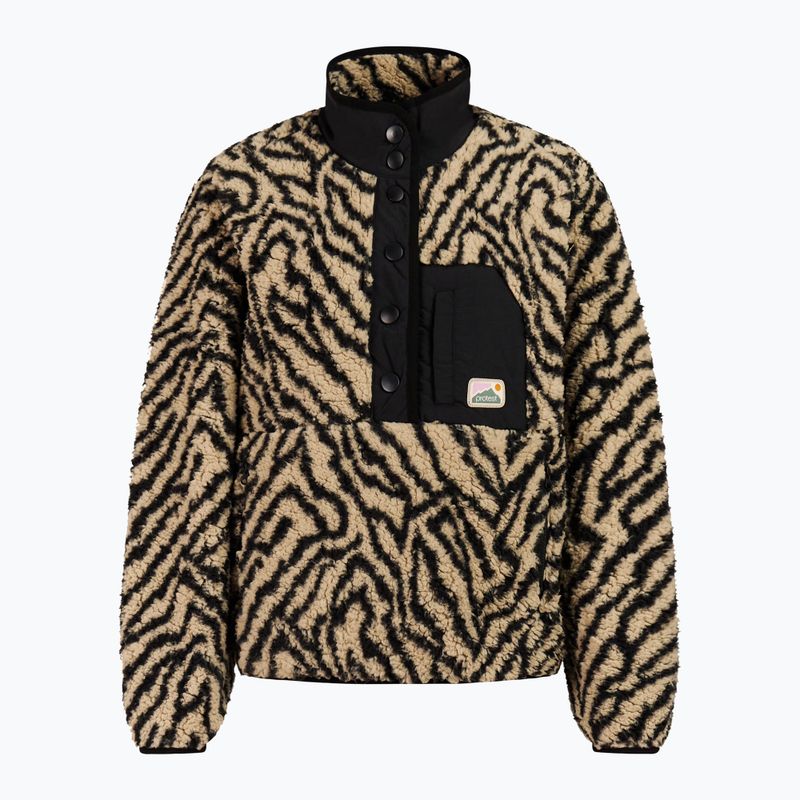 Dámska fleecová mikina Protest PRTJosey 1/4 Button bamboobeige 6