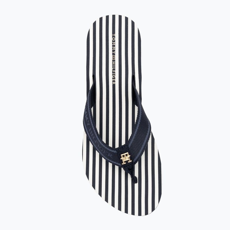 Dámske žabky Tommy Hilfiger Stripes Beach Sandal space blue 5