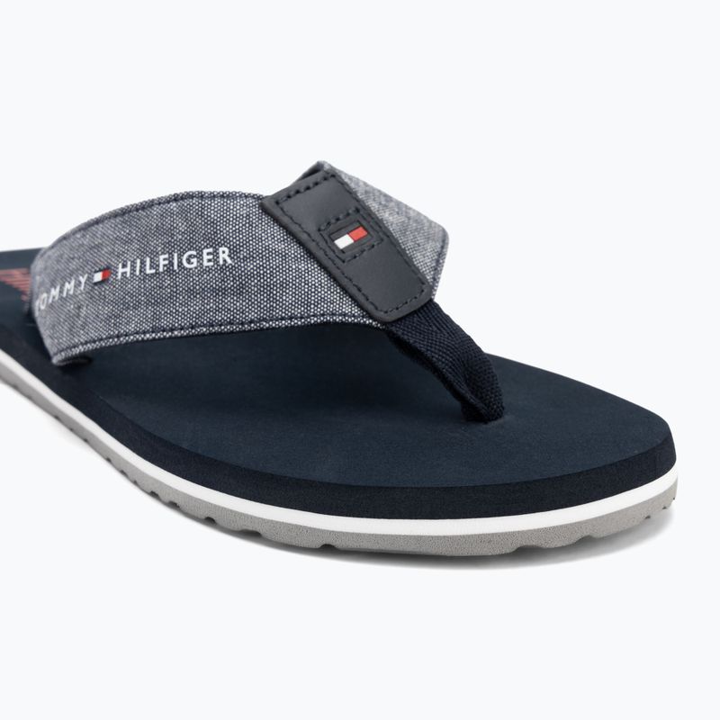 Pánske žabky Tommy Hilfiger Chambray Beach Sandal desert sky 7