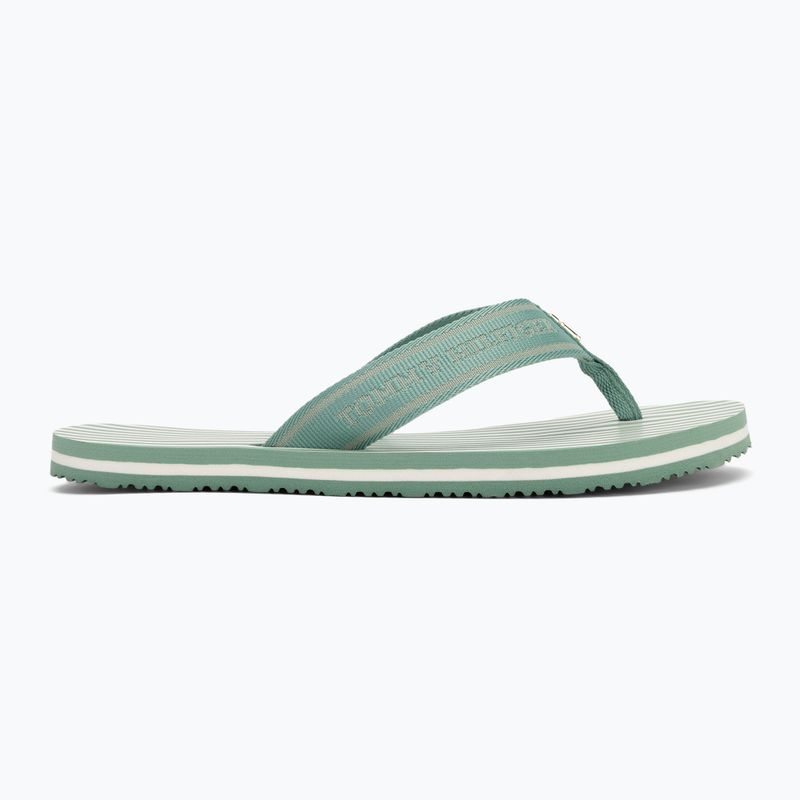 Dámske žabky Tommy Hilfiger Stripes Beach Sandal charming green 2