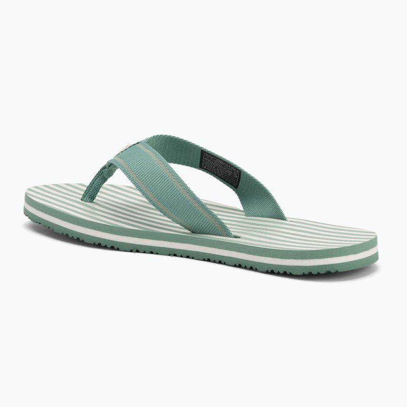 Dámske žabky Tommy Hilfiger Stripes Beach Sandal charming green 3