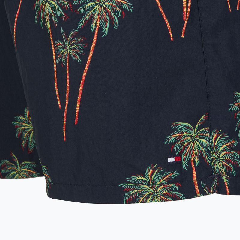 Pánske plavecké šortky Tommy Hilfiger Medium Drawstring Print palm tropic aop desert sky 3