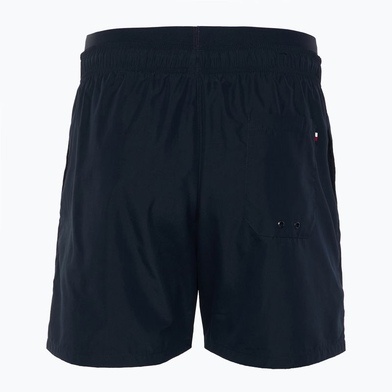 Tommy Hilfiger pánske stredné plavecké šortky so šnúrkou Dw desert sky 2