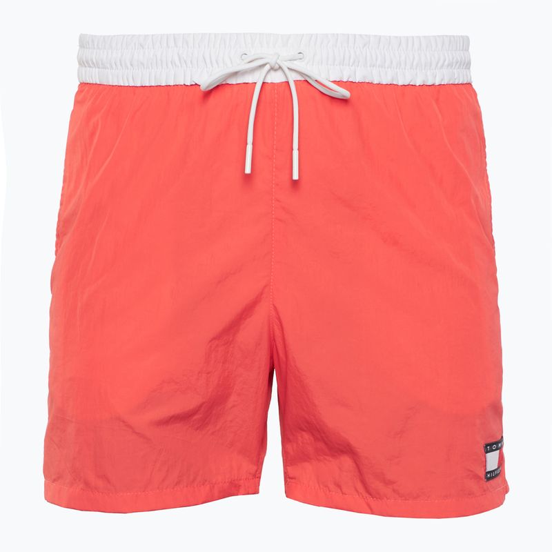 Tommy Hilfiger pánske stredne dlhé šnúrkové plavecké šortky s makom