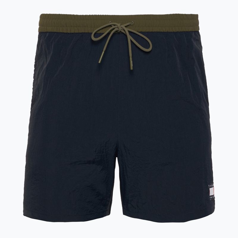 Pánske plavecké šortky Tommy Hilfiger Medium Drawstring desert sky