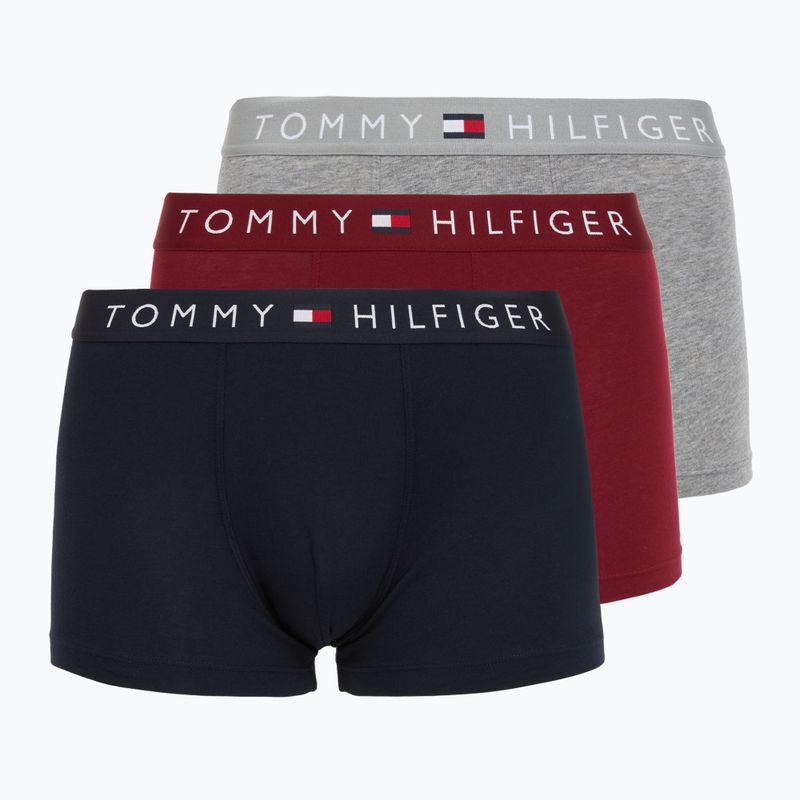Pánske boxerky Tommy Hilfiger UM0UM03521 3 pary desert sky/mid grey heather/red