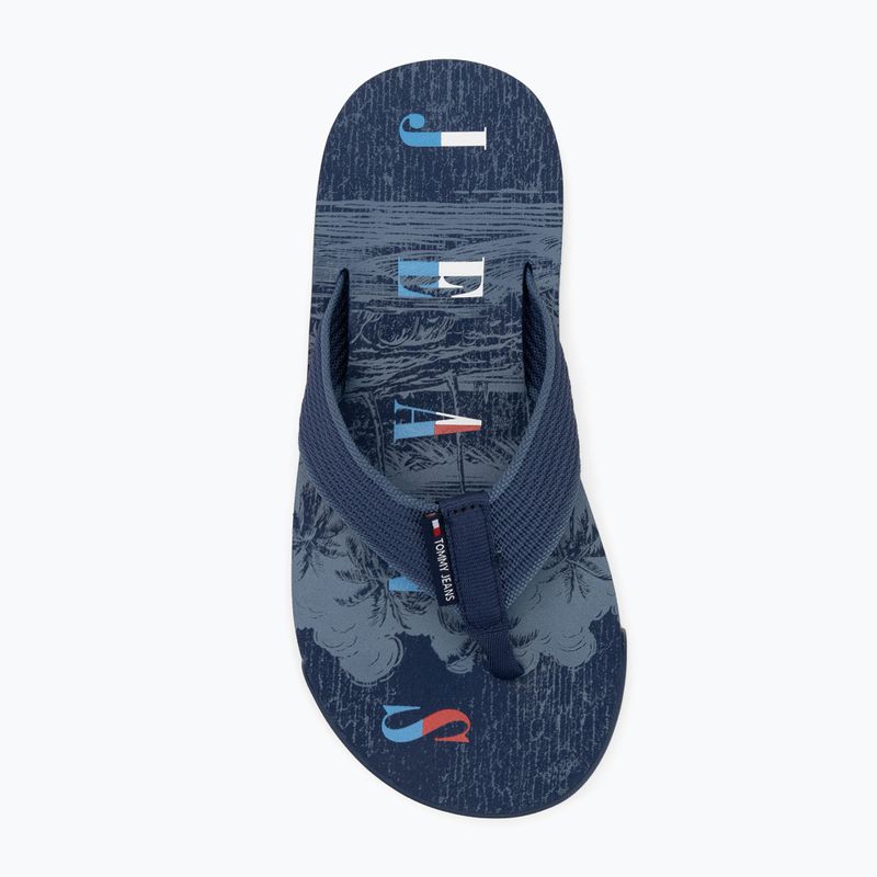 Pánske žabky Tommy Jeans Elevated Beach Sandal velvet blue 5