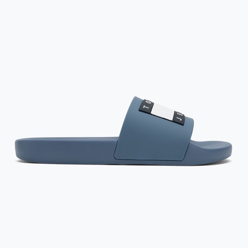 Tommy Jeans Pool Slide Ess DBX blue coast pánske žabky 2