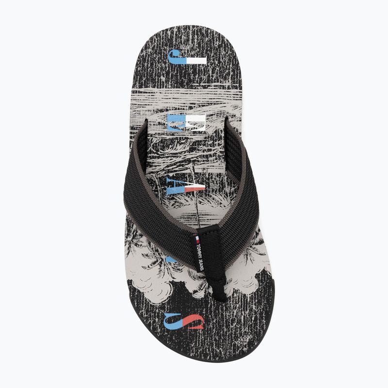 Pánske žabky Tommy Jeans Elevated Beach Sandal black 5