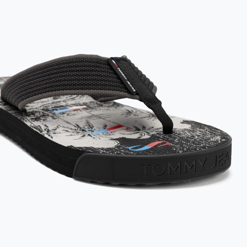Pánske žabky Tommy Jeans Elevated Beach Sandal black 7