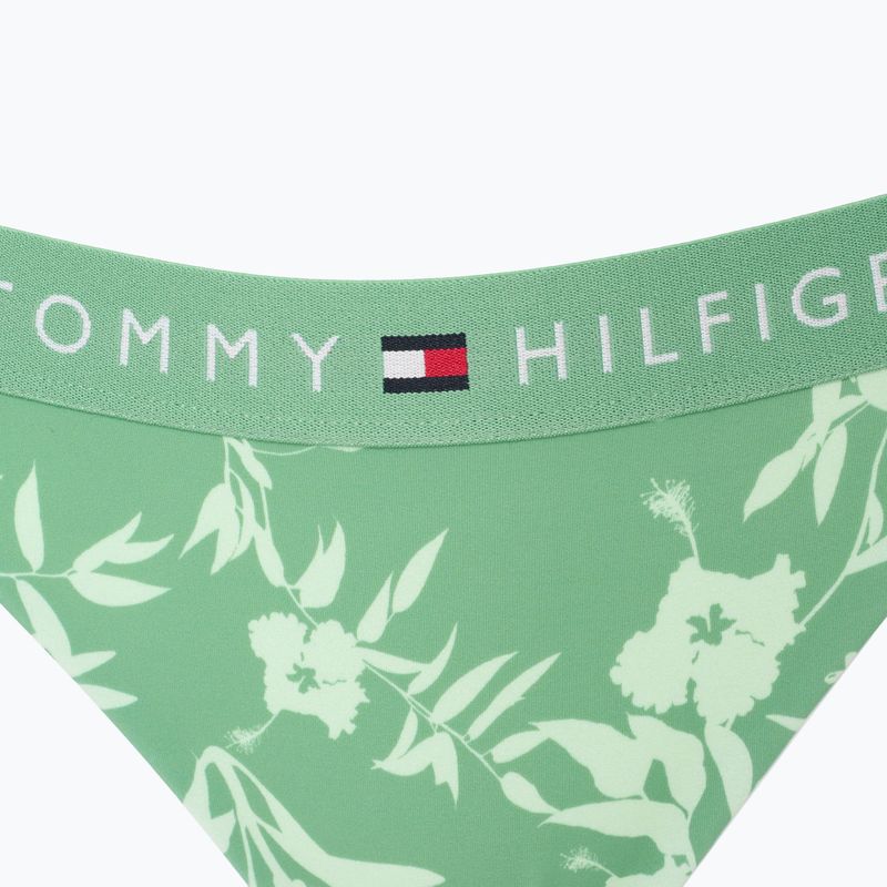 Spodný diel plaviek Tommy Hilfiger Cheeky Side Tie Bikini Bottom Kvetinová tropická potlač aop fort green 3