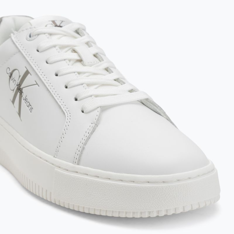 Pánske topánky Calvin Klein YM0YM00681 Chunky Cupsole Monologo Lth triple bright white/rock ridge 7