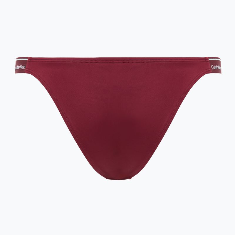 Spodný diel plaviek Calvin Klein KW0KW02732 Curved Delta Bikini plum glaze 2