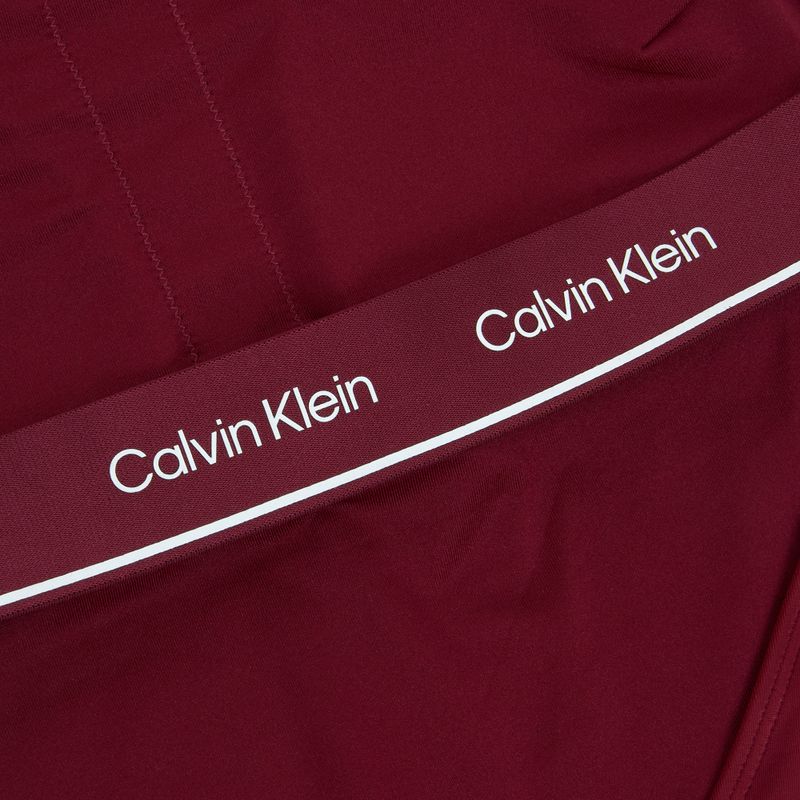 Dámske jednodielne plavky Calvin Klein  KW0KW02733 High Neck - RP plum gaze 3