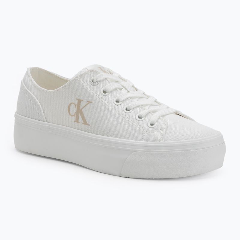 Dámske tenisky Calvin Klein YW0YW01763 Vulc Flatform Low Cv MG triple bright white