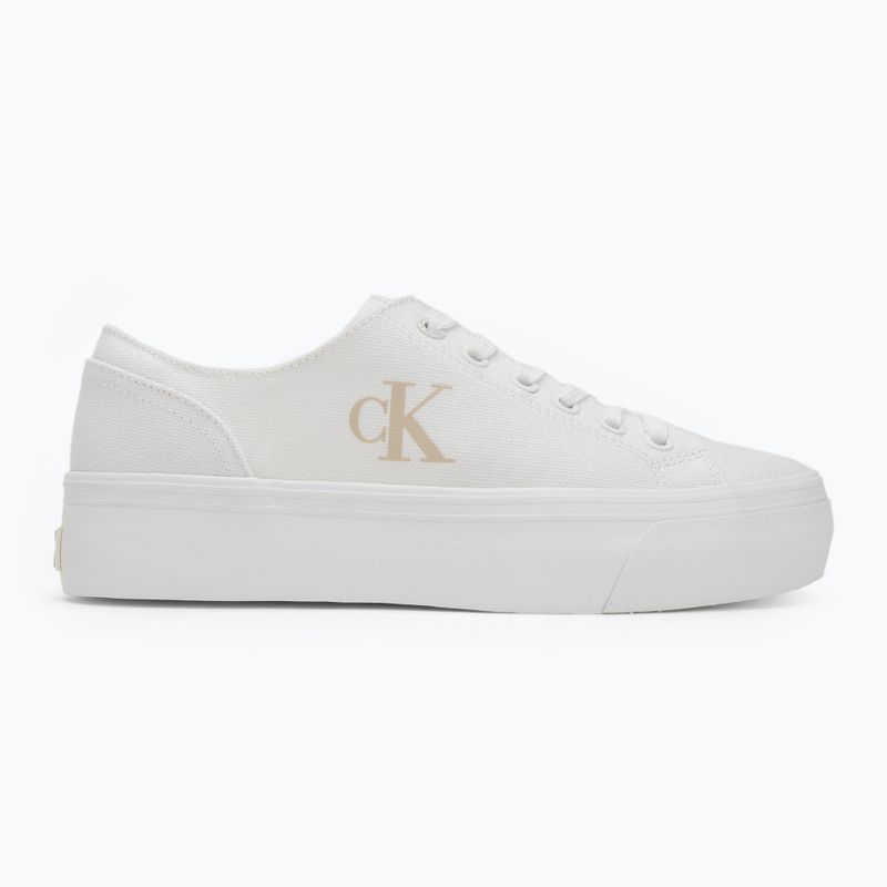 Dámske tenisky Calvin Klein YW0YW01763 Vulc Flatform Low Cv MG triple bright white 2