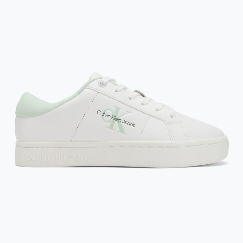 Dámske topánky Calvin Klein YW0YW01444 Classic Cupsole Lowlaceup Lth Wn bright white/moonlight jade 2