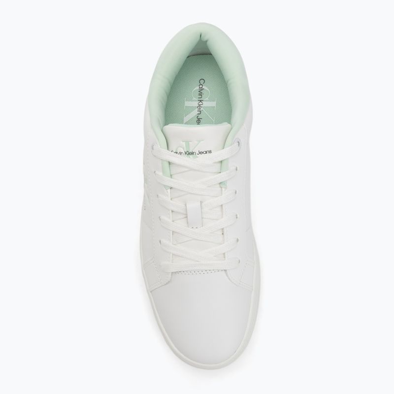 Dámske topánky Calvin Klein YW0YW01444 Classic Cupsole Lowlaceup Lth Wn bright white/moonlight jade 5