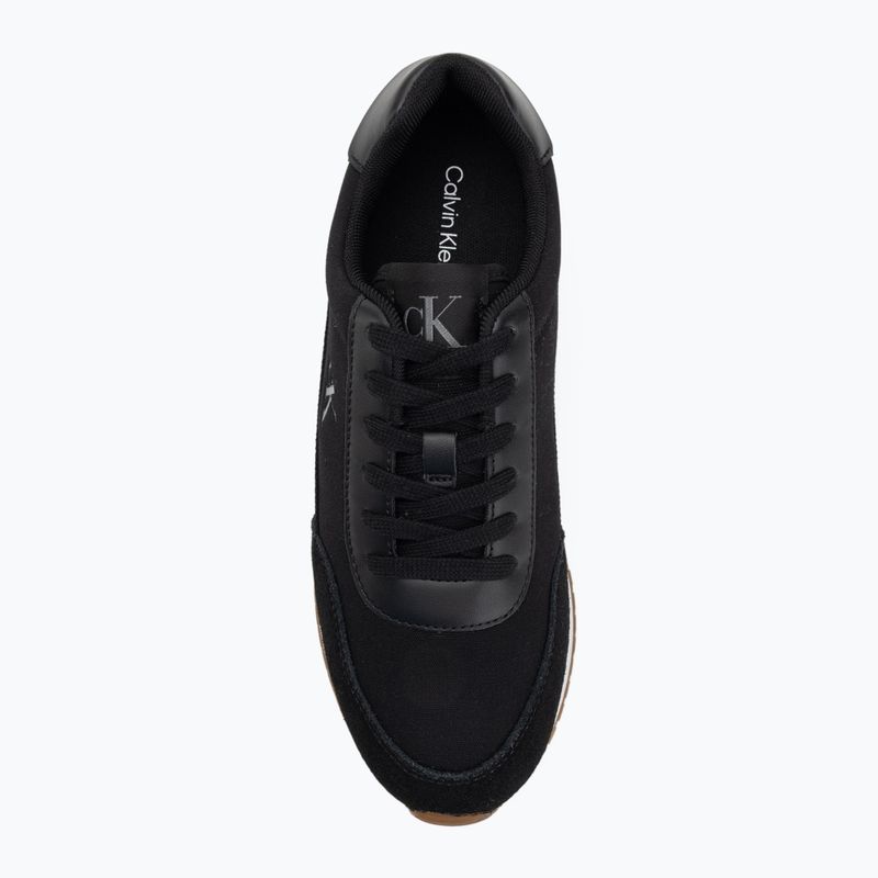 Dámske topánky Calvin Klein YW0YW01888 Retro Runner Low Laceup Canvas black/bright white 5