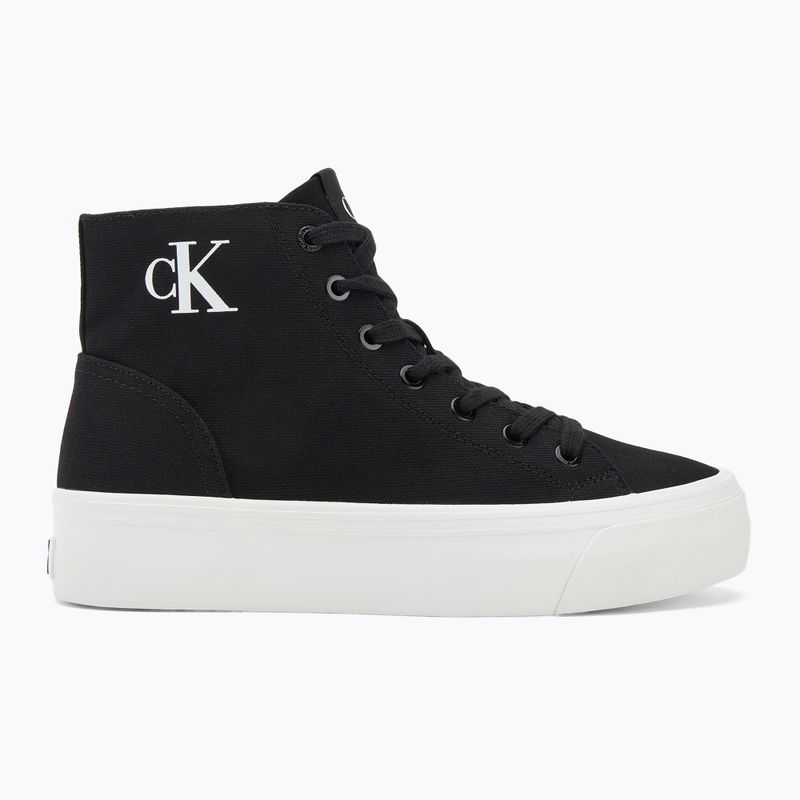 Dámske tenisky Calvin Klein YW0YW01764 Vulc Flatform Mid Cv Mg black/bright white 2