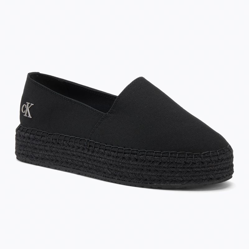 Dámske topánky Calvin Klein Flatform Espadrille Mg/Hdw triple black