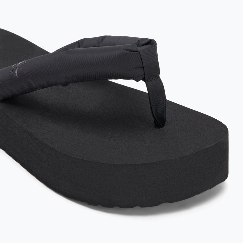 Dámske plážové sandále Calvin Klein YW0YW01723 Flatform Ttxr Satin triple black žabky 7