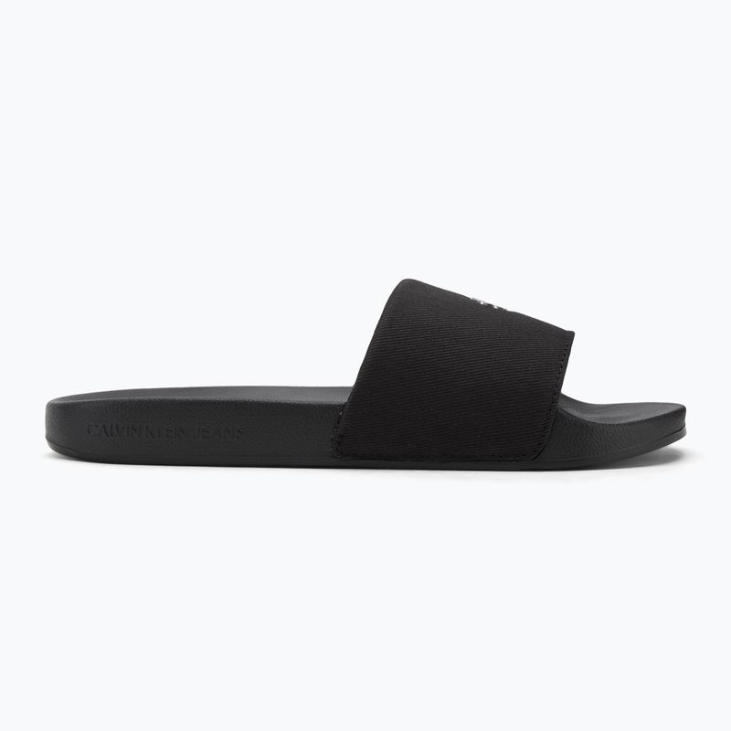Calvin Klein dámske žabky YW0YW01713 Slide Monogram Hardware triple black 2
