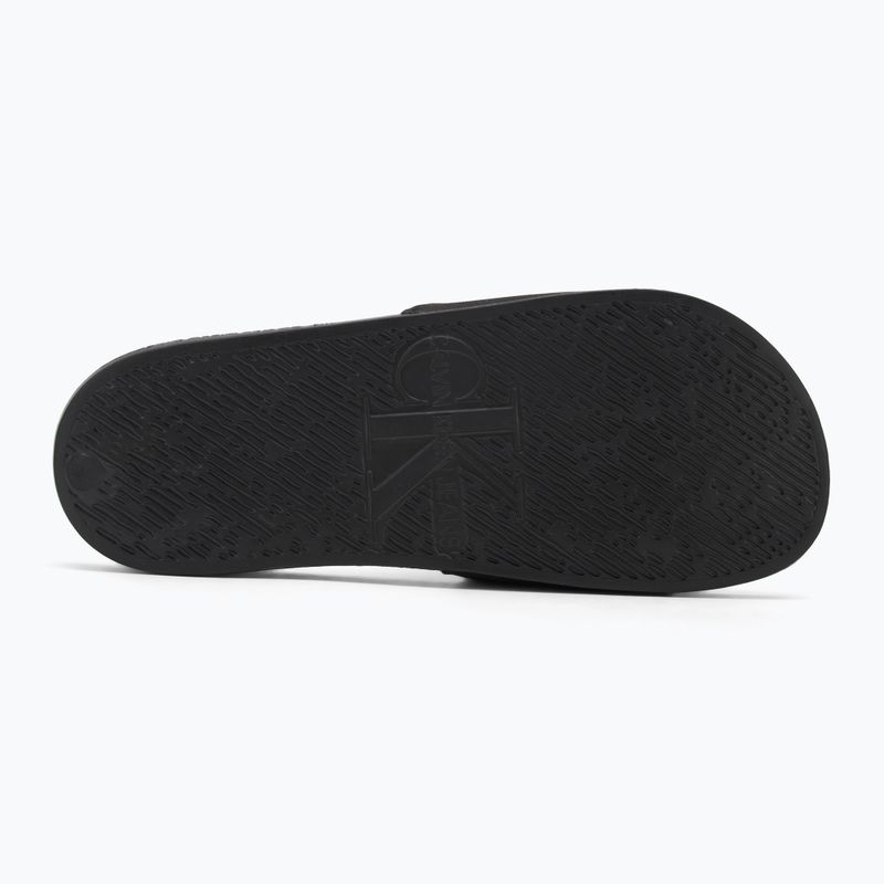 Calvin Klein dámske žabky YW0YW01713 Slide Monogram Hardware triple black 4