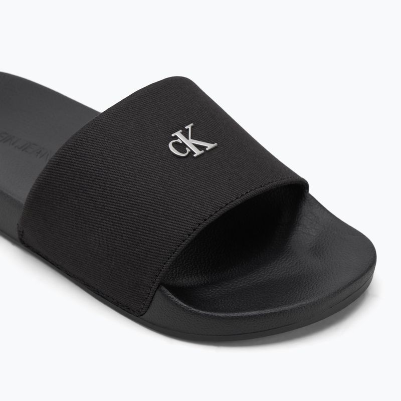 Calvin Klein dámske žabky YW0YW01713 Slide Monogram Hardware triple black 7