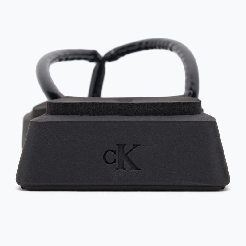 Dámske žabky Calvin Klein YW0YW01716 Sq Low Wedge Sandal Stitch triple black 6