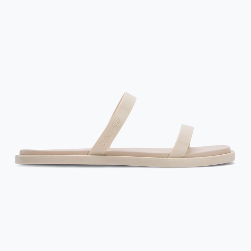Calvin Klein dámske žabky HW0HW02417 Double Bar Slide - Jelly turtle dove 2