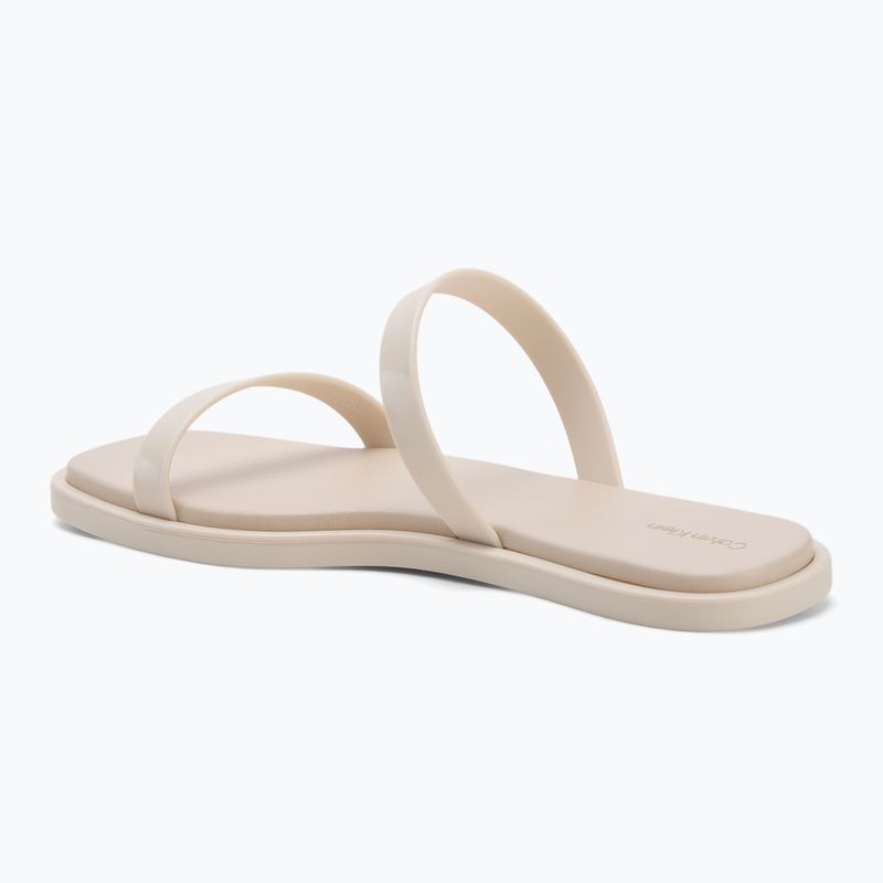 Calvin Klein dámske žabky HW0HW02417 Double Bar Slide - Jelly turtle dove 3