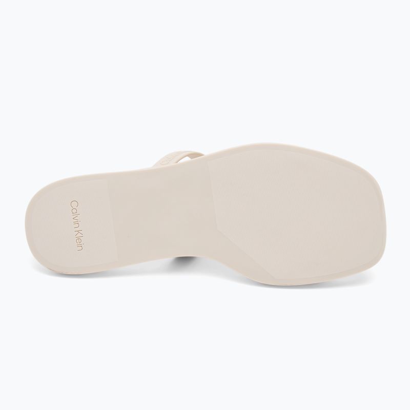 Calvin Klein dámske žabky HW0HW02417 Double Bar Slide - Jelly turtle dove 4