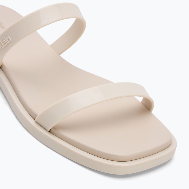 Calvin Klein dámske žabky HW0HW02417 Double Bar Slide - Jelly turtle dove 7