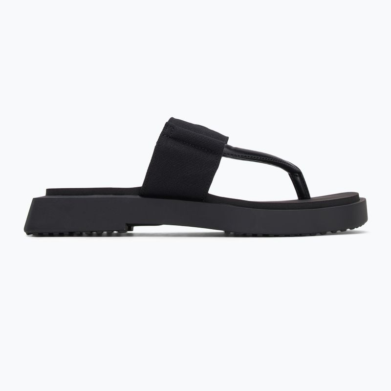 Dámske žabky Calvin Klein YW0YW01717 Sq Low Wedge Sandal Rope triple black 2
