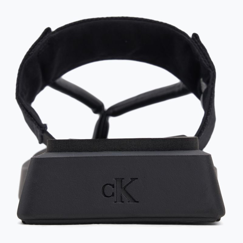 Dámske žabky Calvin Klein YW0YW01717 Sq Low Wedge Sandal Rope triple black 6
