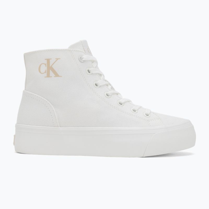 Dámske tenisky Calvin Klein YW0YW01764 Vulc Flatform Mid Cv Mg triple bright white 2