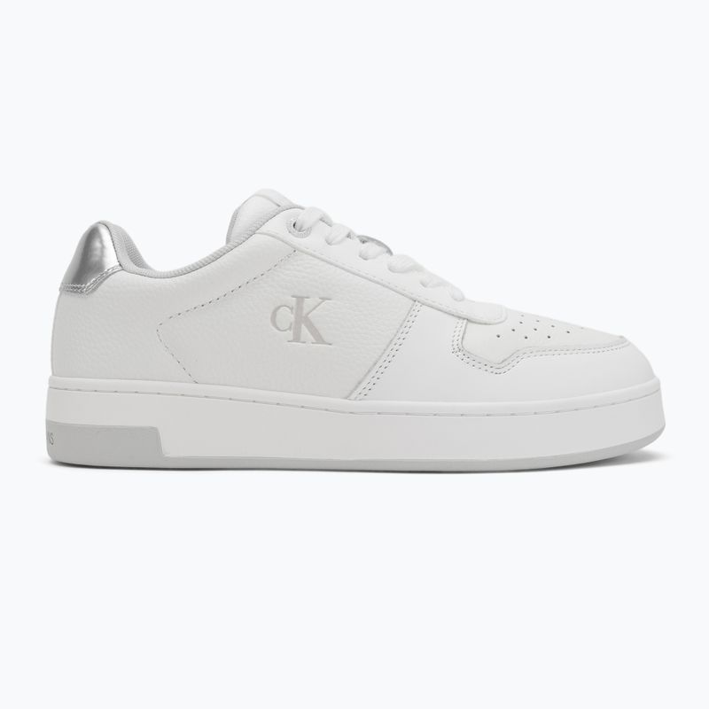 Dámske topánky Calvin Klein YW0YW01765 Basket Cupsole Low Mg bright white/silver 2