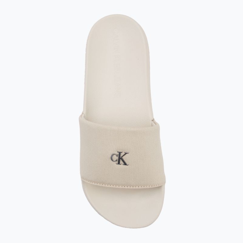 Calvin Klein dámske žabky YW0YW01713 Slide Monogram Hardware turtle dove 5