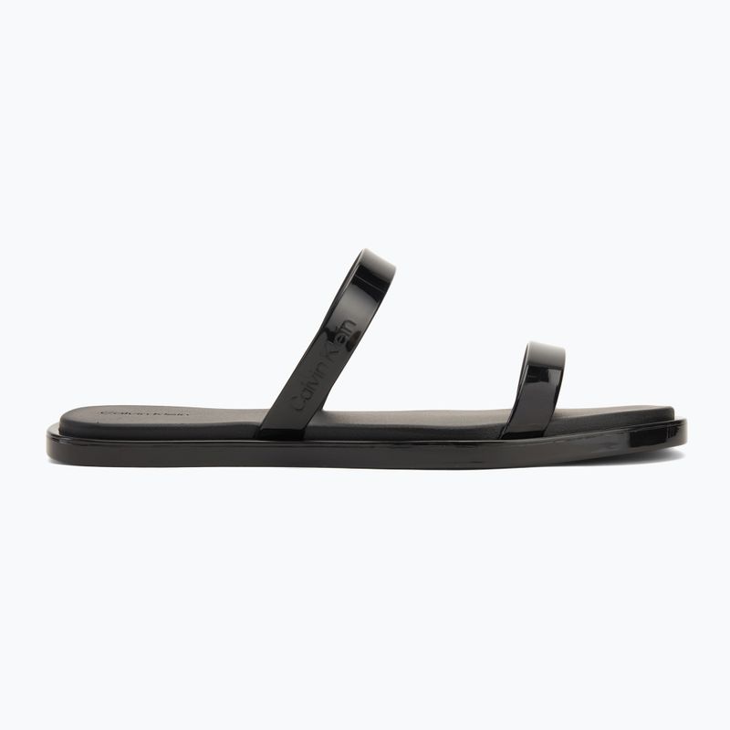 Calvin Klein dámske žabky HW0HW02417 Double Bar Slide - Jelly black 2