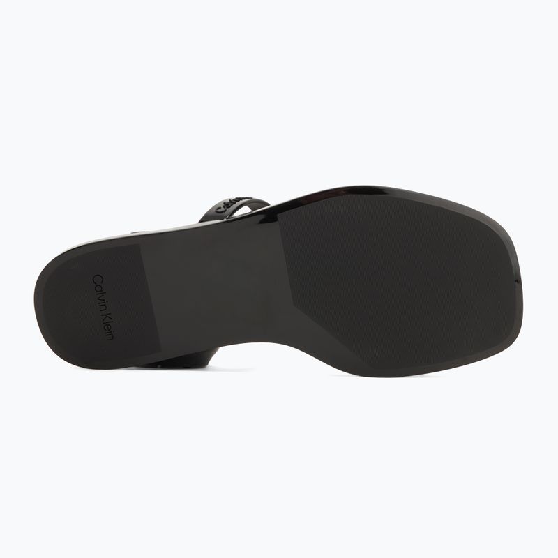 Calvin Klein dámske žabky HW0HW02417 Double Bar Slide - Jelly black 4