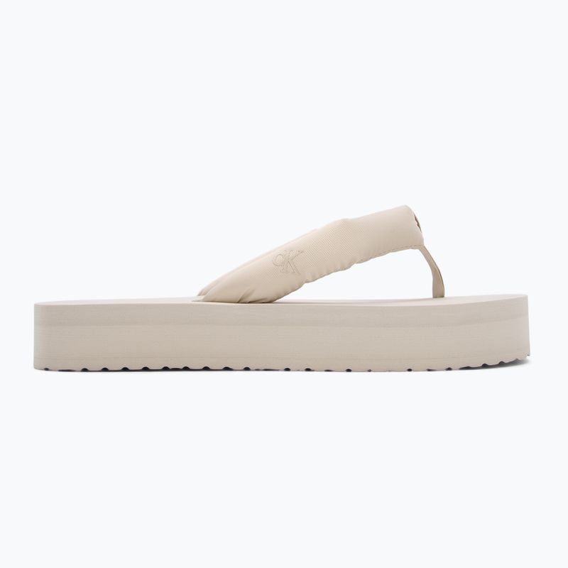 Dámske plážové sandále Calvin Klein YW0YW01723 Flatform Ttxr Saténové žabky s trojitou škrupinou 2