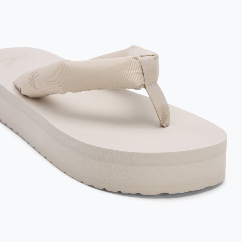 Dámske plážové sandále Calvin Klein YW0YW01723 Flatform Ttxr Saténové žabky s trojitou škrupinou 7